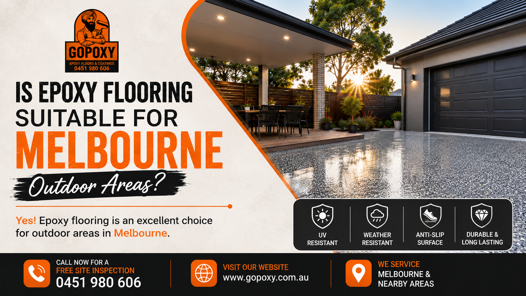 Is Epoxy Flooring Suitable for Melbourne Outdoor Areas